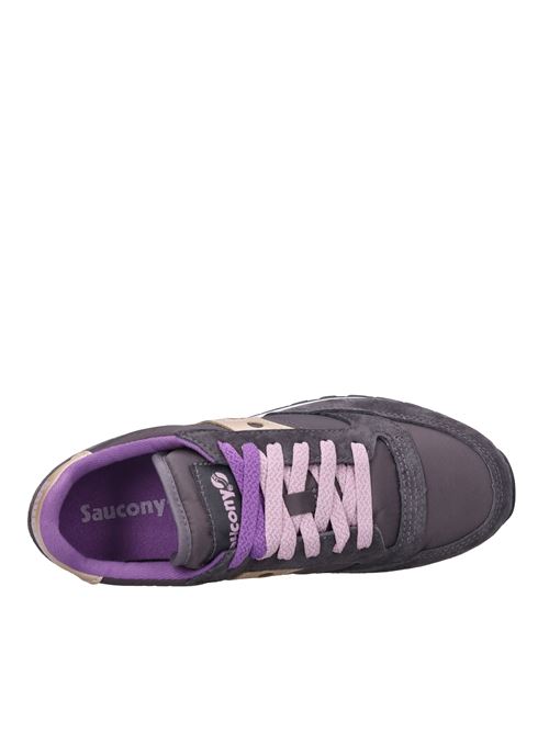 Sneakers in camoscio e tessuto SAUCONY | JAZZ TRIPLEMARRONE-ORO-VIOLA